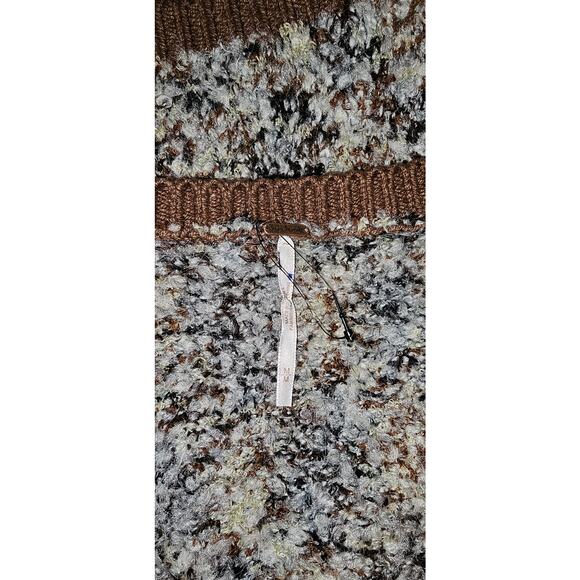 New FREE PEOPLE Chalet Mini Sweater Skirt Set $228 MEDIUM Brown - Picture 4 of 4